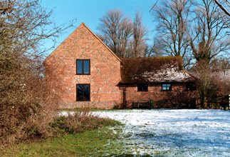 Barn conversion in Area of Outstanding Natural Beauty.